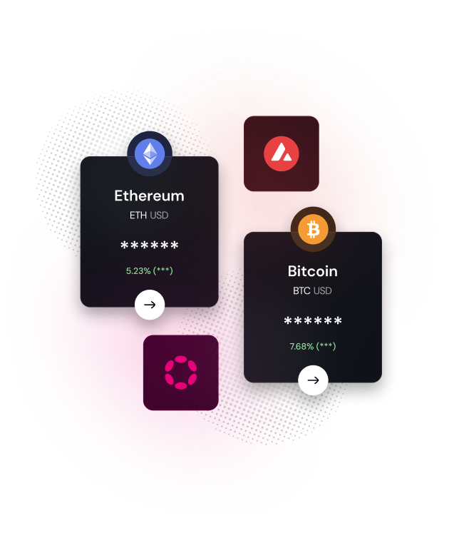 Crypto landing page preview